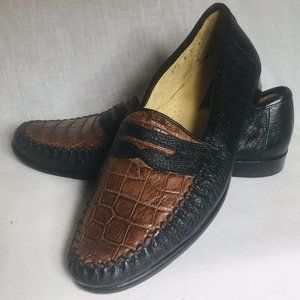 Zelli Men’s 9 Crocodile & Ostrich made in Italy